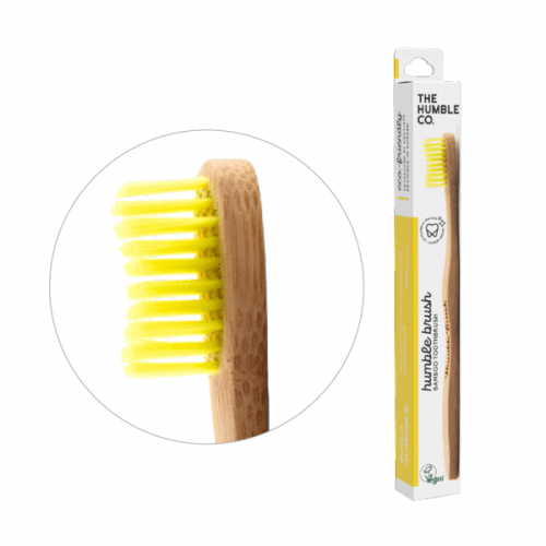 THE HUMBLE CO. TOOTHBRUSH ADULT MEDIUM YELLOW 1ΤΜΧ