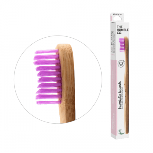 THE HUMBLE CO. TOOTHBRUSH ADULT MEDIUM PURPLE 1ΤΜΧ