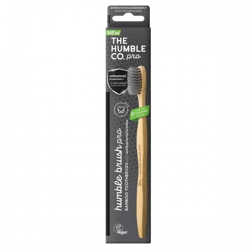 THE HUMBLE CO. PRO TOOTHBRUSH ADULT SOFT SILVER 1ΤΜΧ