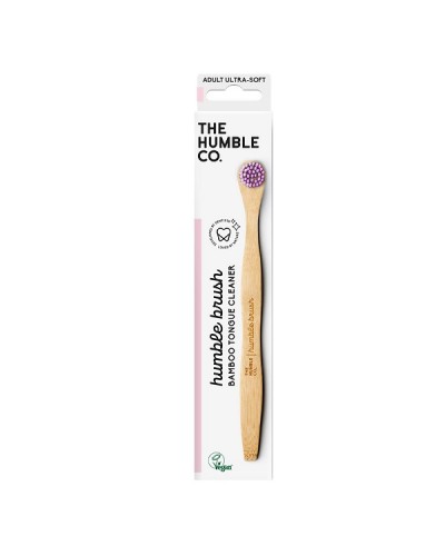 THE HUMBLE CO. TONGUE CLEANER PURPLE ULTRA SOFT 1ΤΜΧ