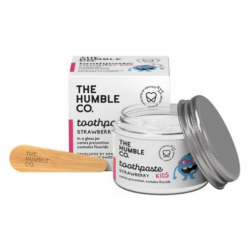THE HUMBLE CO. NATURAL TOOTHPASTE IN JAR STRAWBERRY KIDS 50ML