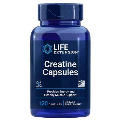 LIFE EXTENSION CREATINE CAPSULES 120VEG. CAPS