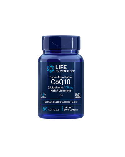 LIFE EXTENSION SUPER ABSORBABLE CoQ10 WITH D-LIMONENE 100mg 60SOFTGELS