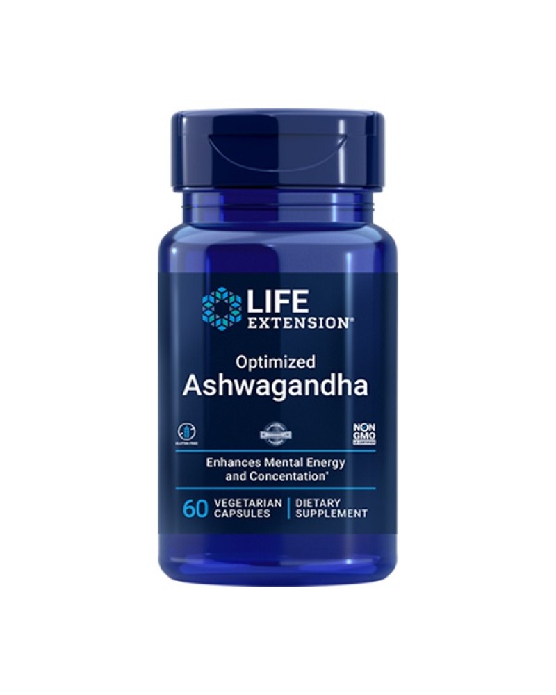 LIFE EXTENSION OPTIMIZED ASHWAGANDHA EXTRACT 60VEG. CAPS