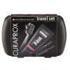 CURAPROX TRAVEL SET BLACK IS WHITE ΟΔΟΝΤΟΒΟΥΡΤΣΑ ΤΑΞΙΔΙΟΥ & ΟΔΟΝΤΟΚΡΕΜΑ 10ML & ΜΕΣΟΔΟΝΤΙΑ ΒΟΥΡΤΣΑΚΙΑ 2ΤΜΧ