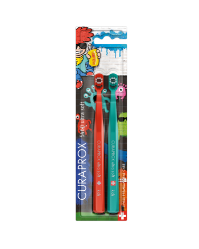 CURAPROX KIDS DUO 5460 TOOTHBRUSH ULTRA SOFT GRAFFITI EDITION  2τμχ