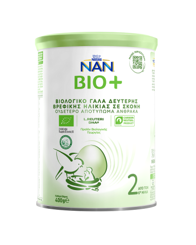 NESTLE Nan Bio 2 Γάλα 2ης Βρεφικής Ηλικίας +6 Μηνών σε σκόνη Βιολογικό 400gr