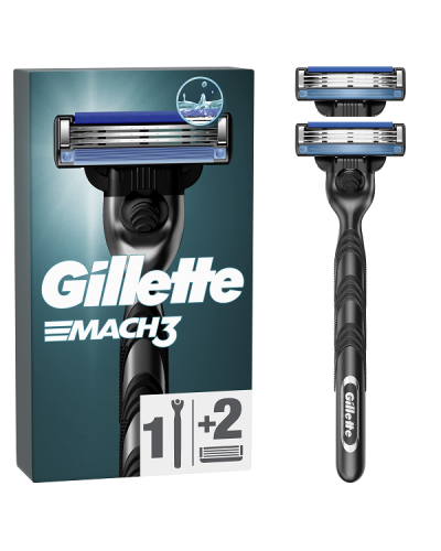 GILLETTE MACH3 ΞΥΡΙΣΤΙΚΗ ΜΗΧΑΝΗ & 2 ΑΝΤΑΛΛΑΚΤΙΚΕΣ ΚΕΦΑΛΕΣ