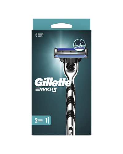 GILLETTE MACH3 ΞΥΡΙΣΤΙΚΗ ΜΗΧΑΝΗ & 2 ΑΝΤΑΛΛΑΚΤΙΚΕΣ ΚΕΦΑΛΕΣ