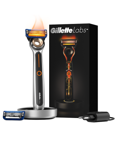 GILLETTE LABS HEATED RAZOR START KIT ΞΥΡΙΣΤΙΚΗ ΜΗΧΑΝΗ + ΑΝΤΑΛΛΑΚΤΙΚΗ ΚΕΦΑΛΗ + ΒΑΣΗ ΦΟΡΤΙΣΗΣ + SMART PLUG