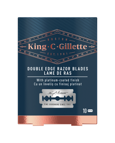 GILLETTE KING C DOUBLE EDGE RAZOR BLADES 10ΤΜΧ