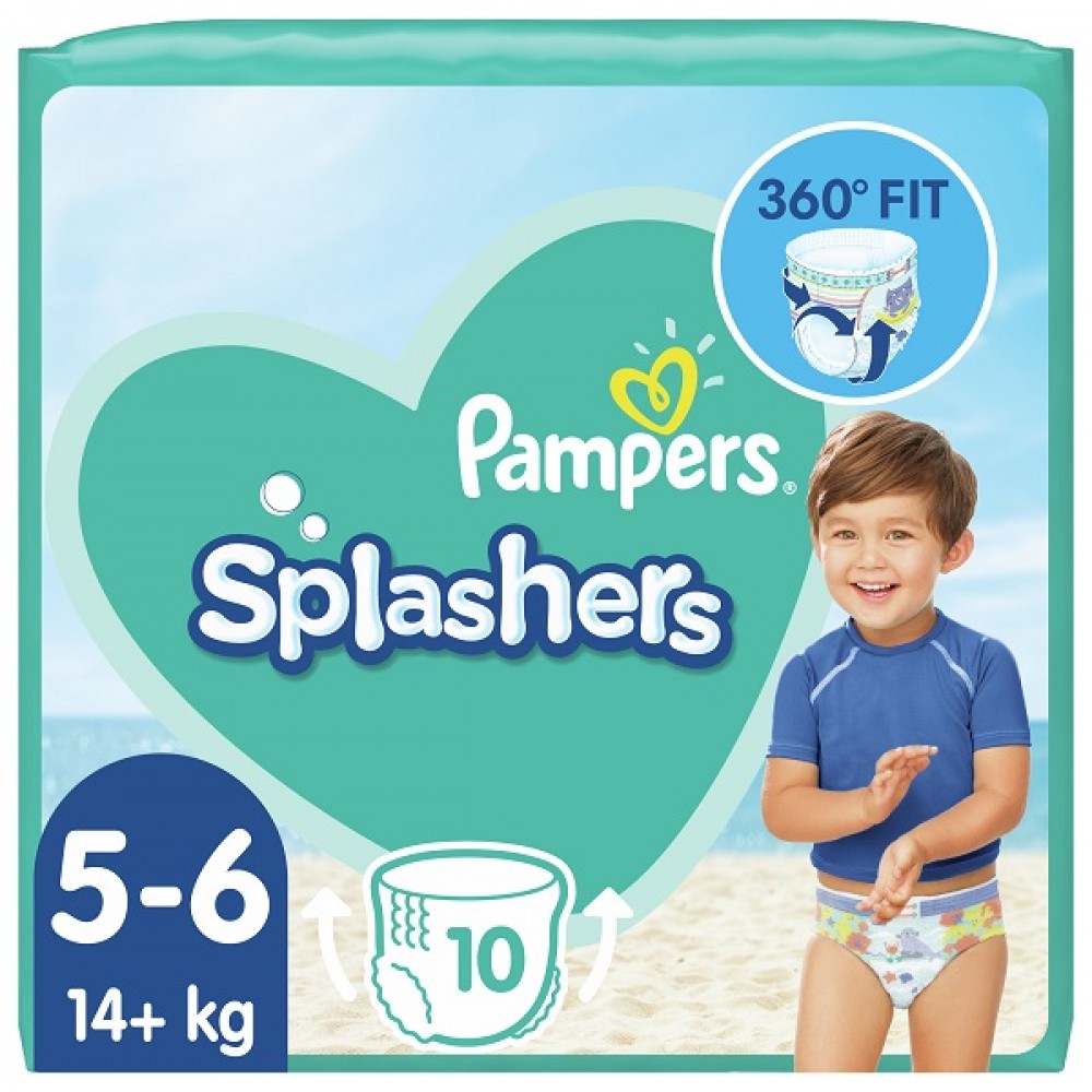 PAMPERS SPLASHERS ΠΑΝΕΣ-ΜΑΓΙΟ No 5-6 (14+kg) 10τμχ