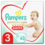 PAMPERS PREMIUM CARE PANTS No.3 (6-11Kg) 48τμχ JUMBO PACK