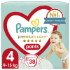 PAMPERS PREMIUM CARE PANTS No.4 (9-15Kg) 38τμχ JUMBO PACK