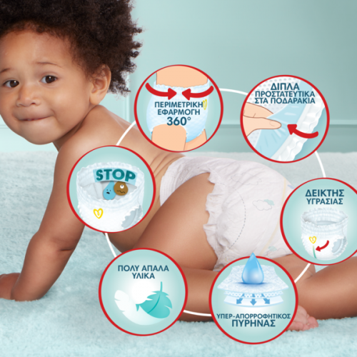 PAMPERS PREMIUM CARE PANTS No.4 (9-15Kg) 38τμχ JUMBO PACK