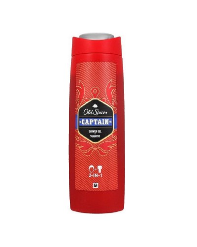 OLD SPICE CAPTAIN SHOWER GEL & SHAMPOO 2 IN 1 400ML