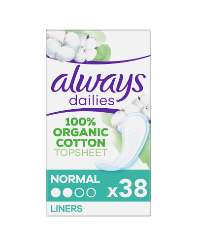 ALWAYS DAILIES COTTON PROTECTION ΣΕΡΒΙΕΤΑΚΙΑ NORMAL 38τμχ