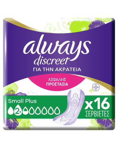 ALWAYS DISCREET PADS SMALL PLUS 16τμχ.