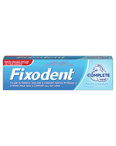 FIXODENT COMPLETE FRESH ΣΤΕΡΕΩΤΙΚΗ ΚΡΕΜΑ ΓΙΑ ΤΕΧΝΗΤΗ ΟΔΟΝΤΟΣΤΟΙΧΙΑ 47gr