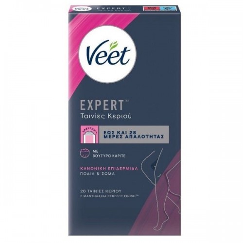 VEET EXPERT ΤΑΙΝΙΕΣ ΑΠΟΤΡΙΧΩΣΗΣ ΓΙΑ ΣΩΜΑ ΚΑΙ ΠΟΔΙΑ ΚΡΥΟ ΚΕΡΙ ΓΙΑ ΚΑΝΟΝΙΚΕΣ ΕΠΙΔΕΡΜΙΔΕΣ 20τμχ