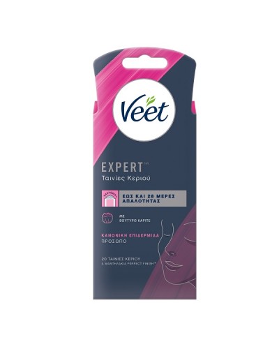 VEET EXPERT ΤΑΙΝΙΕΣ ΑΠΟΤΡΙΧΩΣΗΣ ΠΡΟΣΩΠΟΥ ΚΡΥΟ ΚΕΡΙ 20τμχ