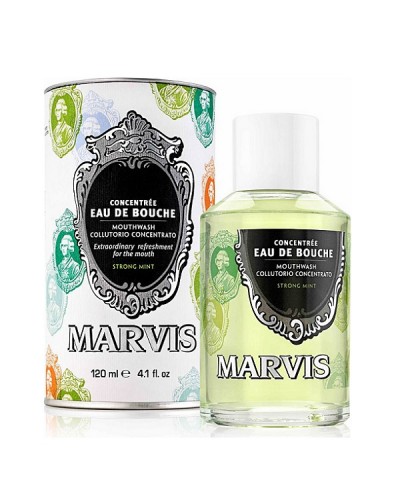 MARVIS CONCENTRATED MOUTHWASH STRONG MINT ΣΥΜΠΥΚΝΩΜEΝΟ ΣΤΟΜΑΤΙΚO ΔΙAΛΥΜΑ 120ML