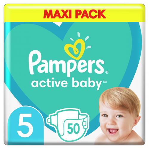 PAMPERS ACTIVE BABY 5 (11-16KG) 50ΤΜΧ MAXI