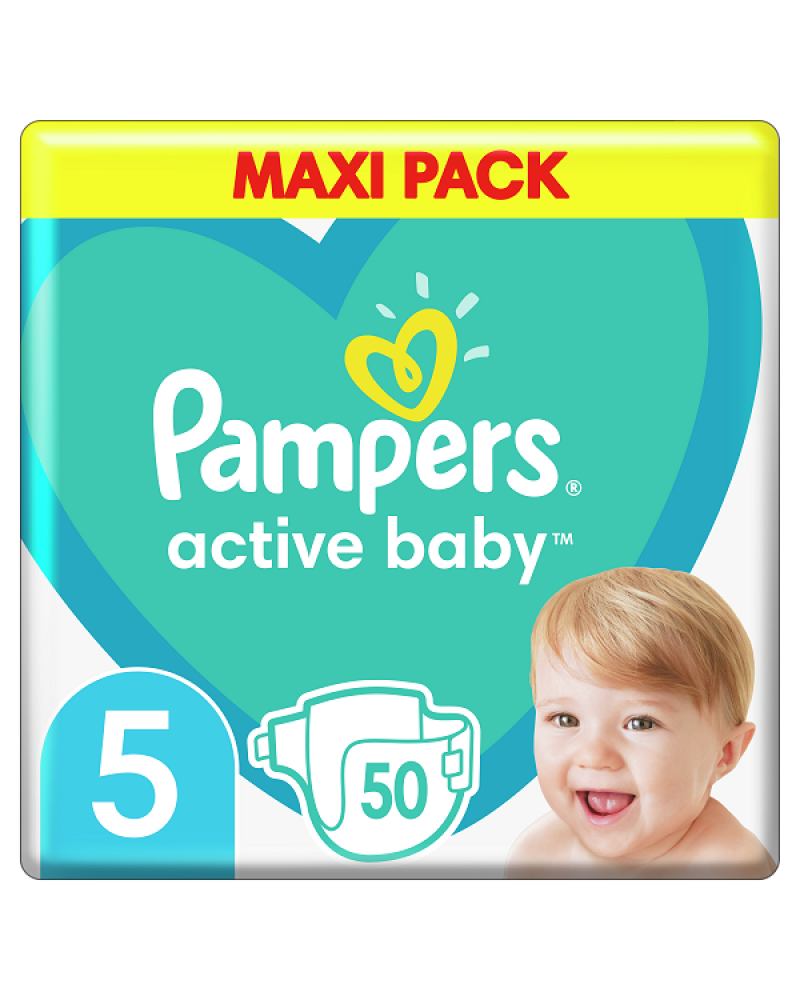 PAMPERS ACTIVE BABY 5 (11-16KG) 50ΤΜΧ MAXI