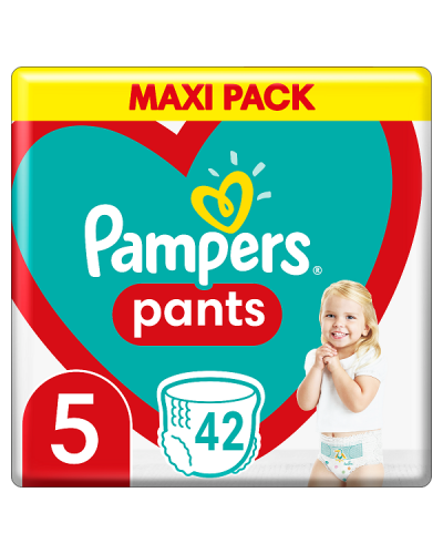 PAMPERS PANTS MAXI PACK Νo5 (12-17KG) 42ΤΜΧ