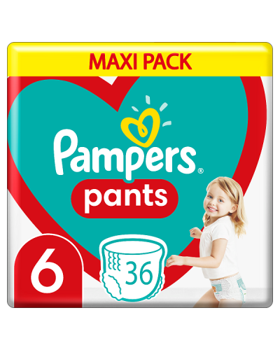 PAMPERS PANTS MAXI PACK Νο6 (15+KG) 36ΤΜΧ ΜΕΧΡΙ ΕΞΑΝΤΛΗΣΕΩΣ