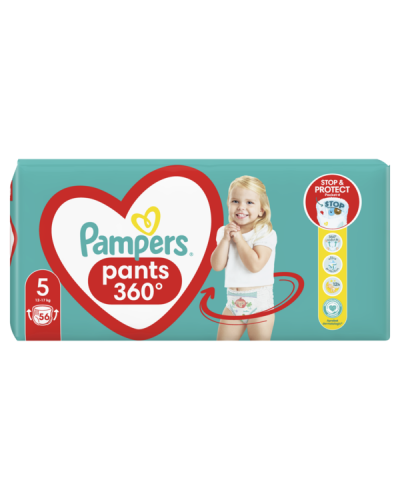 PAMPERS PANTS ΠΑΝΑ-ΒΡΑΚΑΚΙ ΜΕΓΕΘΟΣ 5 (12kg-17kg) 56τμχ.