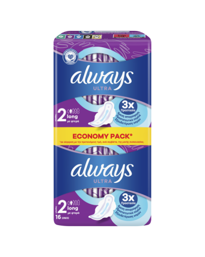 ALWAYS ULTRA LONG PLUS DUO 16τμχ. ΠΡΟΣΦΟΡΑ ΜΕΧΡΙ ΕΞΑΝΤΛΗΣΕΩΣ 