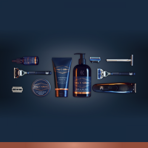 GILLETTE KING C BEARD & FACE WASH GEL 350ML