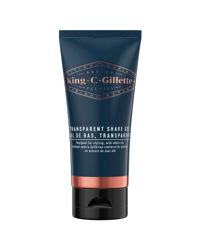 GILLETTE KING C GILL TRANSPARENT  SHAVE GEL 150ML