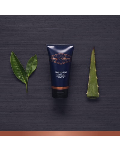 GILLETTE KING C GILL TRANSPARENT  SHAVE GEL 150ML