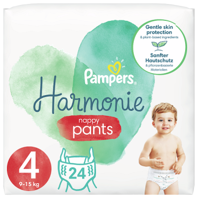 PAMPERS HARMONY PANTS No 4 (9-15KG) 24TMX