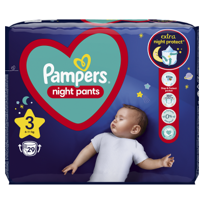 PAMPERS NIGHT PANTS No 3 (6kg-11kg) 29ΤΜΧ