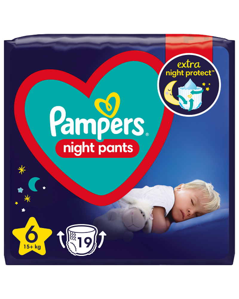 PAMPERS NIGHT PANTS No 6 (14kg-19kg) 19ΤΜΧ