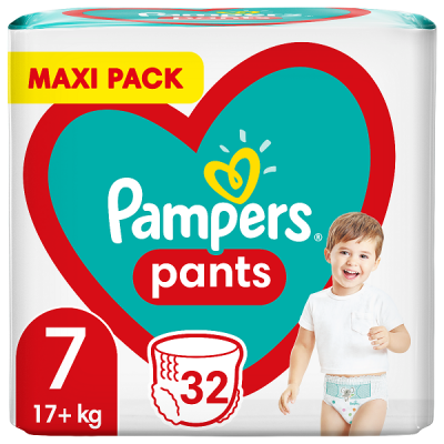 PAMPERS PANTS MAXI PACK Νo7 (17+KG) 32ΤΜΧ