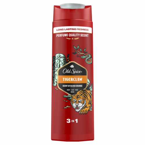 OLD SPICE TIGER CLAW SHOWER GEL + SHAMPOO 400ML