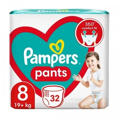 PAMPERS PANTS No8 (19+KG) 32TMX