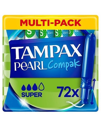 TAMPAX COMPAK PEARL SUPER 72ΤΜΧ