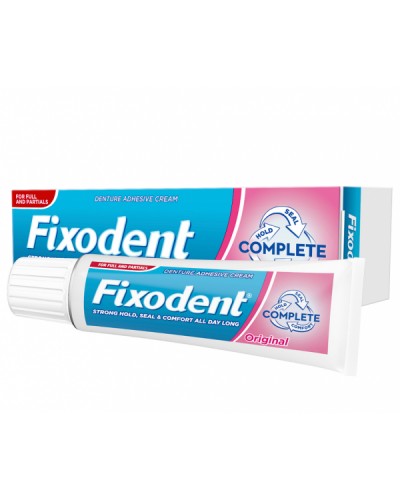 FIXODENT COMPLETE ORIGINAL ΣΤΕΡΕΩΤΙΚΗ ΚΡΕΜΑ ΓΙΑ ΤΕΧΝΗΤΗ ΟΔΟΝΤΟΣΤΟΙΧΙΑ 70gr