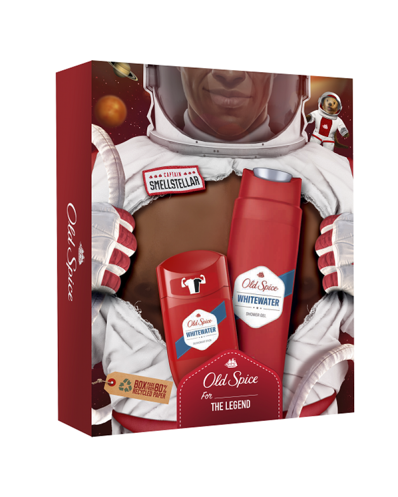 OLD SPICE FOR THE LEGEND WHITE WATER DEODORANT STICK 50ML & SHOWER GEL 250ML