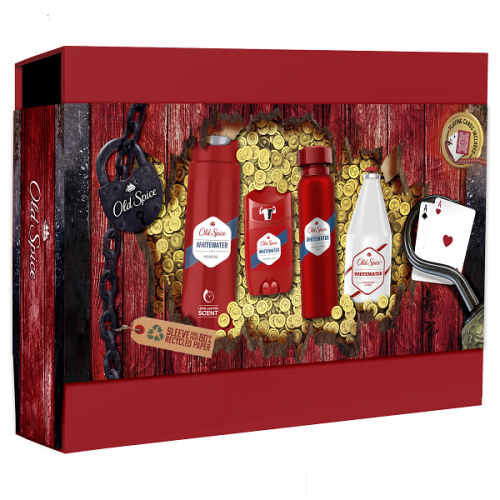 OLD SPICE CARD BOX WHITE WATER DEODORANT STICK 50ML & DEODORANT BODY SPRAY 150ML & SHOWER GEL 250ML & AFTERSHAVE 100ML & ΤΡΑΠΟΥΛΑ OLD SPICE OLD SPICE CARD BOX WHITE WATER DEODORANT STICK 50ML & DEODORANT BODY SPRAY 150ML & SHOWER GEL 250ML & AFTERSHAVE 100ML & ΤΡΑΠΟΥΛΑ OLD SPICE