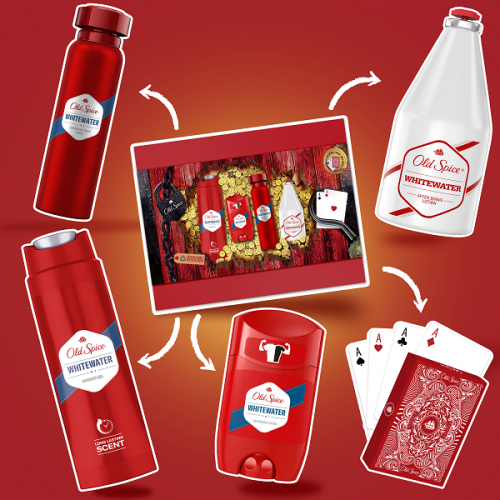 OLD SPICE CARD BOX WHITE WATER DEODORANT STICK 50ML & DEODORANT BODY SPRAY 150ML & SHOWER GEL 250ML & AFTERSHAVE 100ML & ΤΡΑΠΟΥΛΑ OLD SPICE OLD SPICE CARD BOX WHITE WATER DEODORANT STICK 50ML & DEODORANT BODY SPRAY 150ML & SHOWER GEL 250ML & AFTERSHAVE 100ML & ΤΡΑΠΟΥΛΑ OLD SPICE