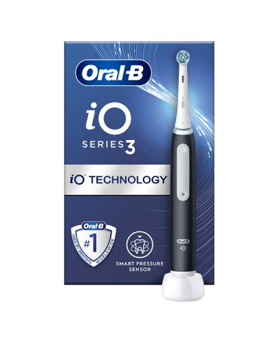 ORAL-B iO SERIES 3 MAGNETIC BLACK ΗΛΕΚΤΡΙΚΗ ΟΔΟΝΤΟΒΟΥΡΤΣΑ ΜΑΥΡΗ