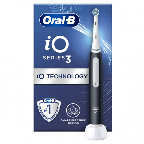 ORAL-B iO SERIES 3 MAGNETIC BLACK ΗΛΕΚΤΡΙΚΗ ΟΔΟΝΤΟΒΟΥΡΤΣΑ ΜΑΥΡΗ