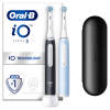 ORAL-B iO SERIES 3 MAGNETIC DUO BLACK & BLUE ΗΛΕΚΤΡΙΚΕΣ ΟΔΟΝΤΟΒΟΥΡΤΣΕΣ ΜΑΥΡΗ & ΜΠΛΕ 2τμχ & ΘΗΚΗ ΤΑΞΙΔΙΟΥ 1τμχ