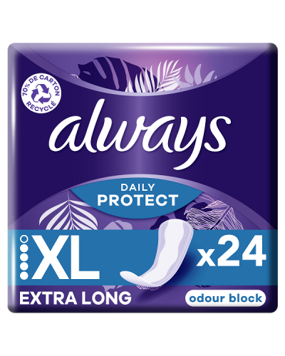 ALWAYS DAILY PROTECT ΣΕΡΒΙΕΤΑΚΙΑ EXTRA LONG 24τμχ ΠΡΟΣΦΟΡΑ ΜΕΧΡΙ ΕΞΑΝΤΛΗΣΕΩΣ 